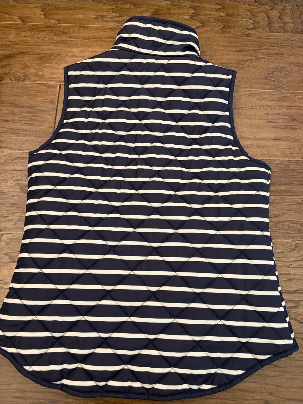 The Savile Row Co. London Navy & White Striped Quilted Vest S - Picture 8 of 11